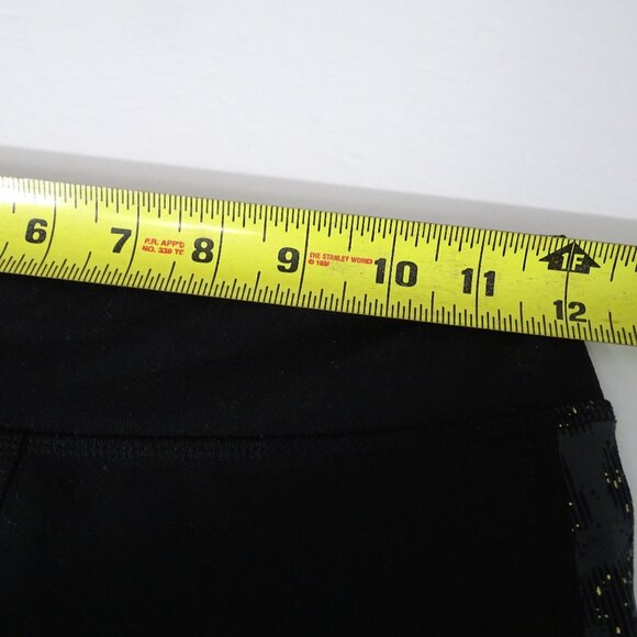 So High Rise Fitted Skinny Legging Black Girls Size 14 Gray Metallic Accent - Picture 8 of 11